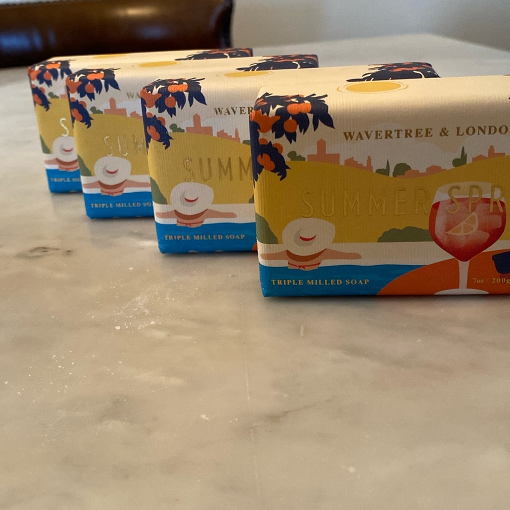 Summer Spritz Soap - 4 Bars. Wonderful citrus scent.